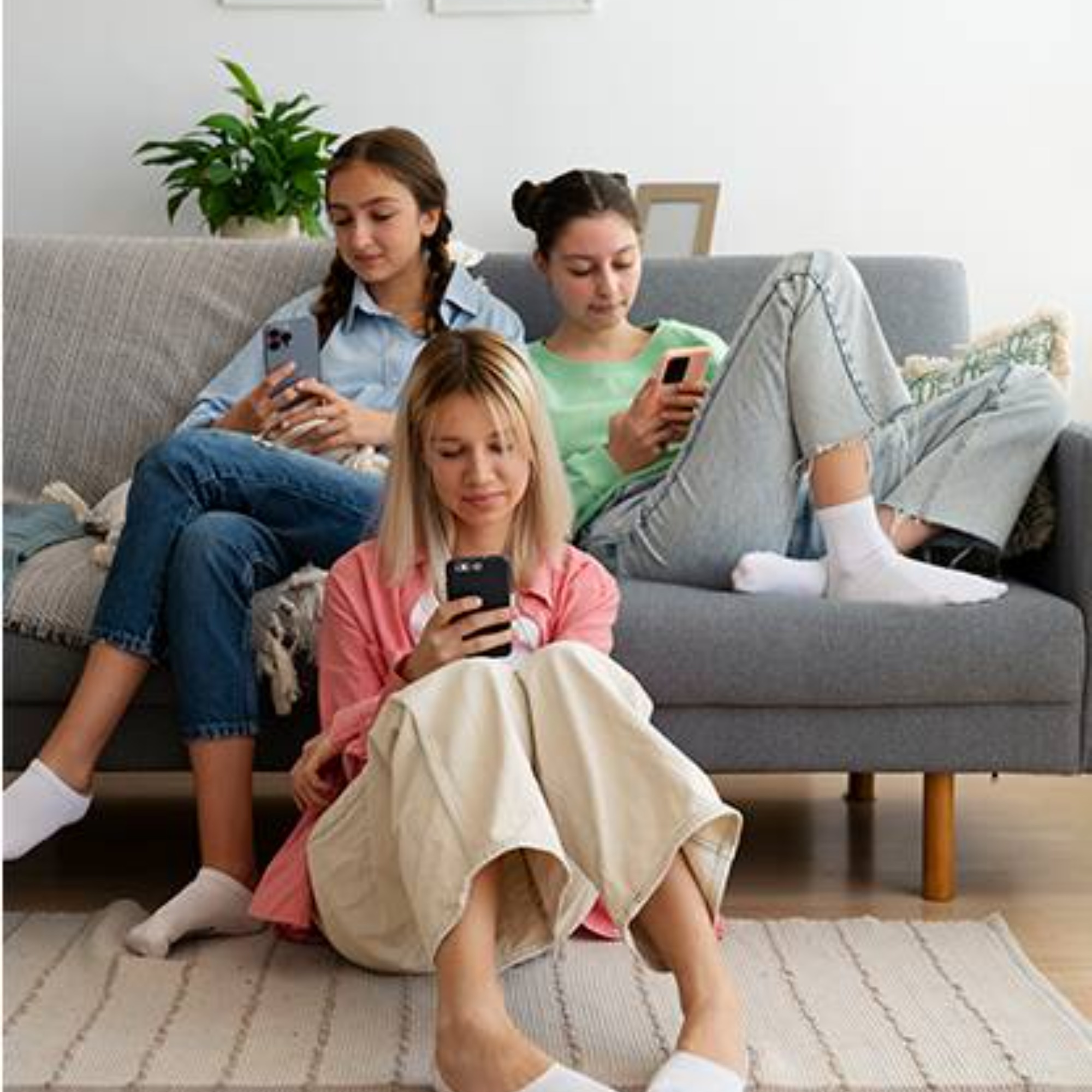 people watcing tv